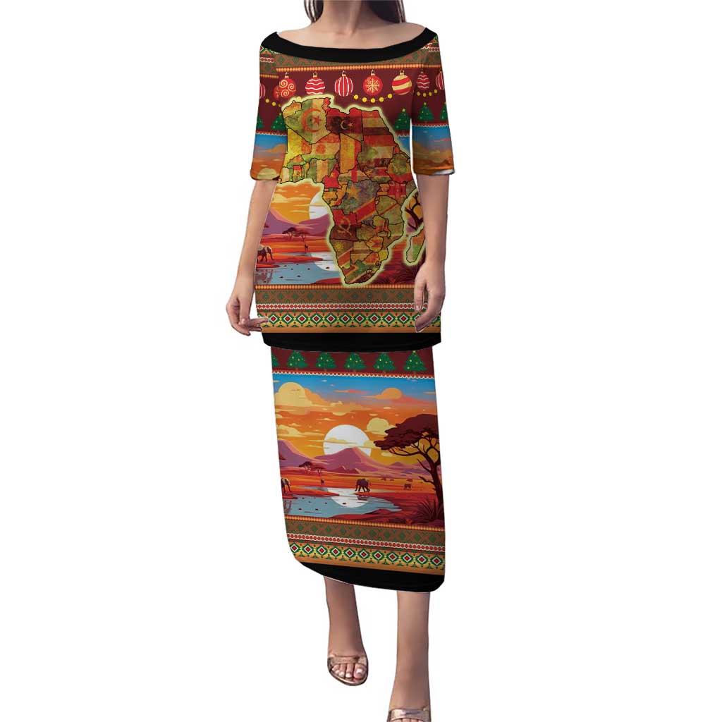 African Heritage and Celebrated Christmas Puletasi - Wonder Print Shop