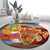 African Heritage and Celebrated Christmas Round Carpet