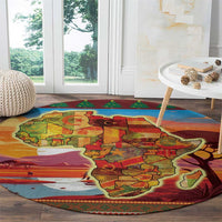 African Heritage and Celebrated Christmas Round Carpet