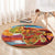 African Heritage and Celebrated Christmas Round Carpet