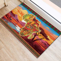 African Heritage and Celebrated Christmas Rubber Doormat - Wonder Print Shop