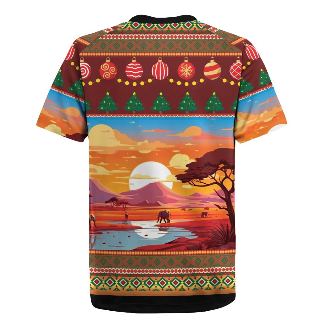 African Heritage and Celebrated Christmas Rugby Jersey - Wonder Print Shop