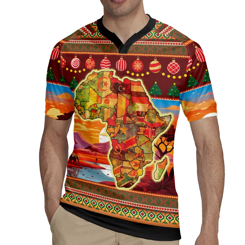 African Heritage and Celebrated Christmas Rugby Jersey - Wonder Print Shop