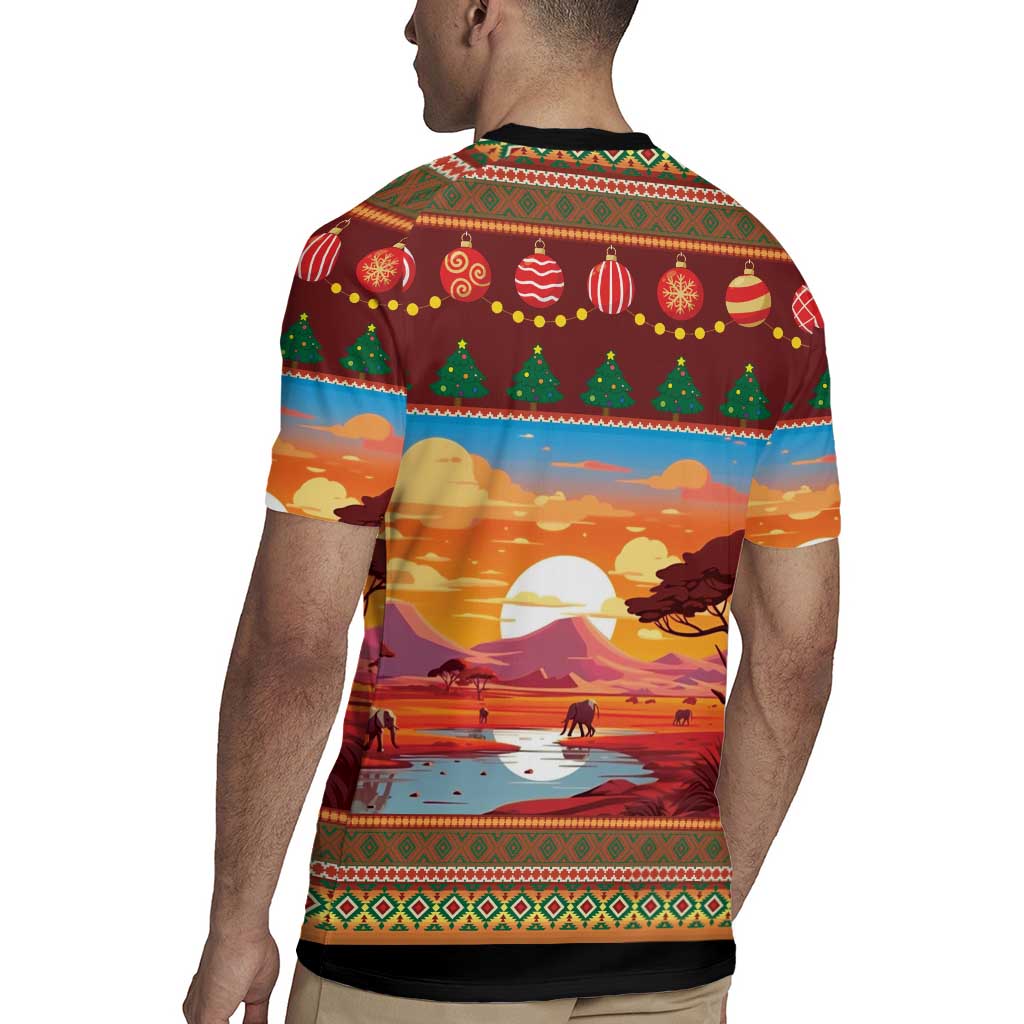 African Heritage and Celebrated Christmas Rugby Jersey - Wonder Print Shop