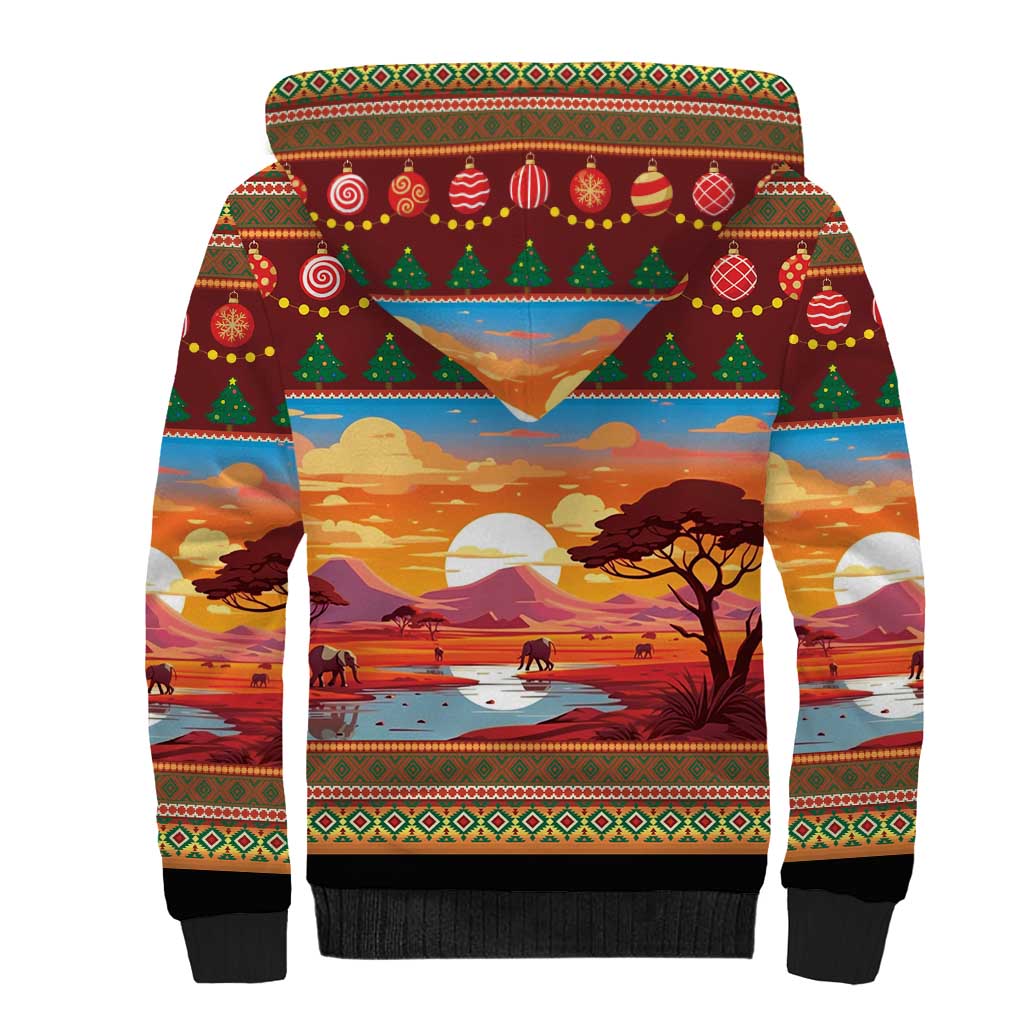 African Heritage and Celebrated Christmas Sherpa Hoodie - Wonder Print Shop
