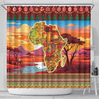African Heritage and Celebrated Christmas Shower Curtain