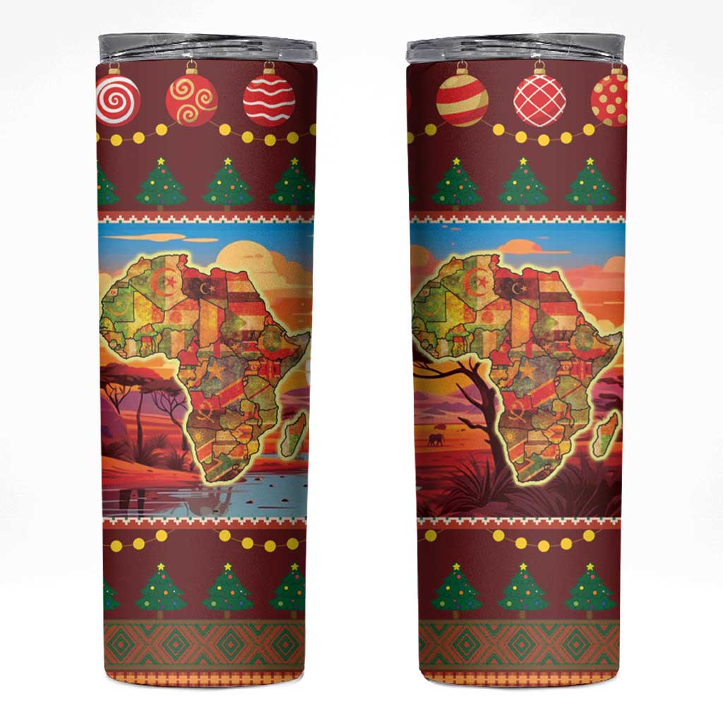 African Heritage and Celebrated Christmas Skinny Tumbler - Wonder Print Shop