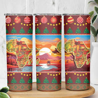 African Heritage and Celebrated Christmas Skinny Tumbler - Wonder Print Shop