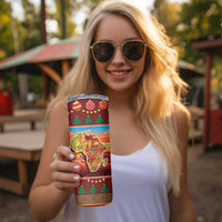African Heritage and Celebrated Christmas Skinny Tumbler - Wonder Print Shop