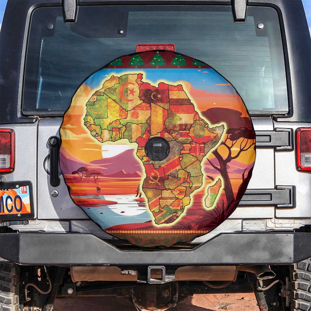 African Heritage and Celebrated Christmas Spare Tire Cover - Wonder Print Shop
