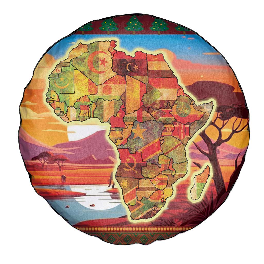 African Heritage and Celebrated Christmas Spare Tire Cover - Wonder Print Shop