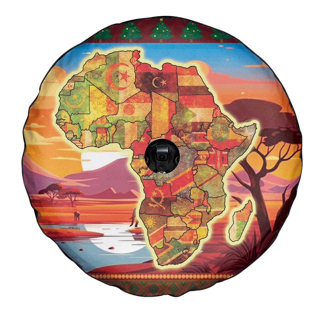 African Heritage and Celebrated Christmas Spare Tire Cover - Wonder Print Shop