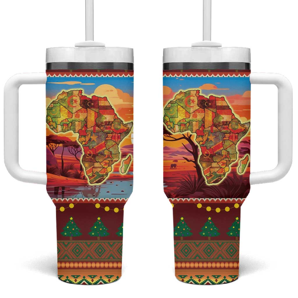 African Heritage and Celebrated Christmas Tumbler With Handle - Wonder Print Shop