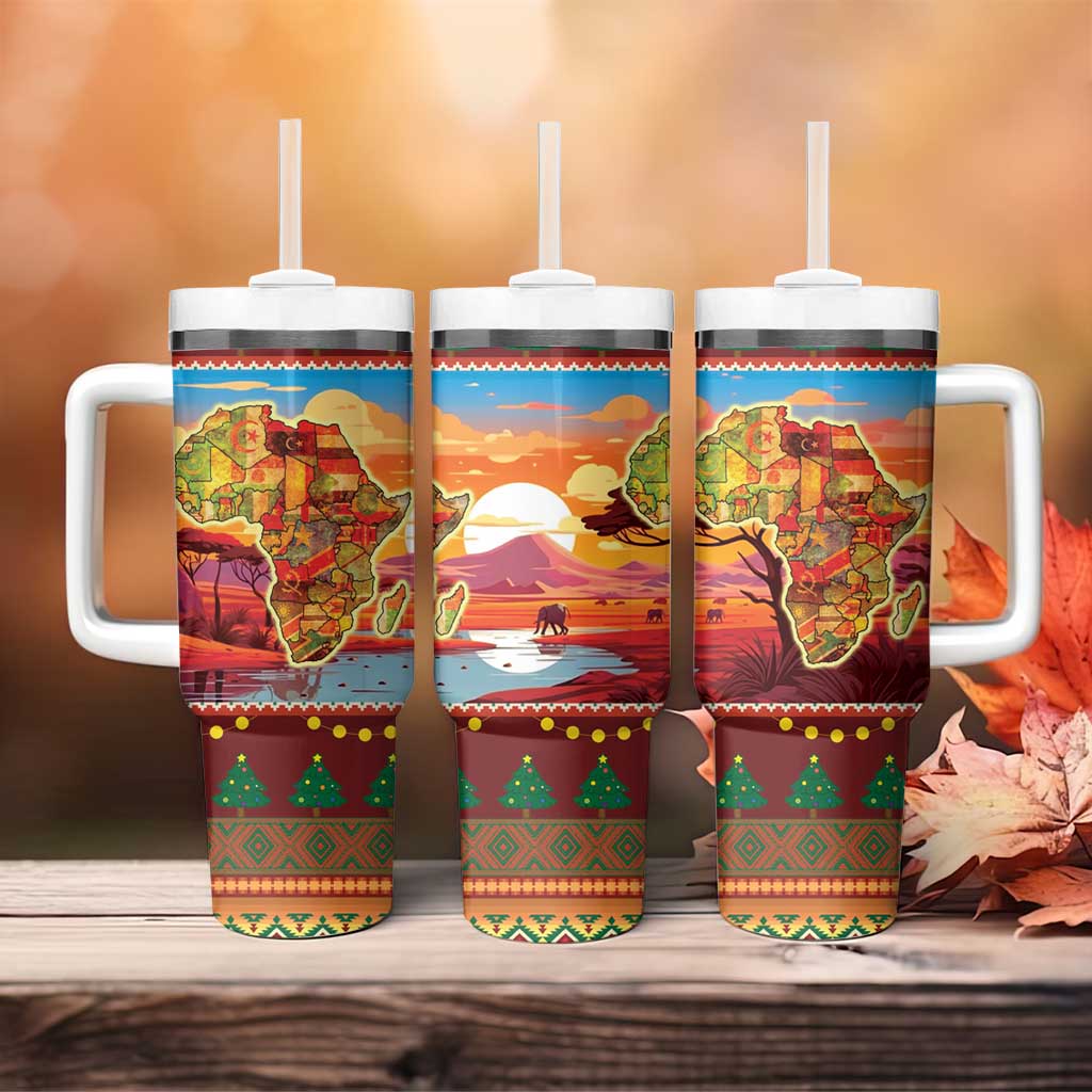 African Heritage and Celebrated Christmas Tumbler With Handle - Wonder Print Shop