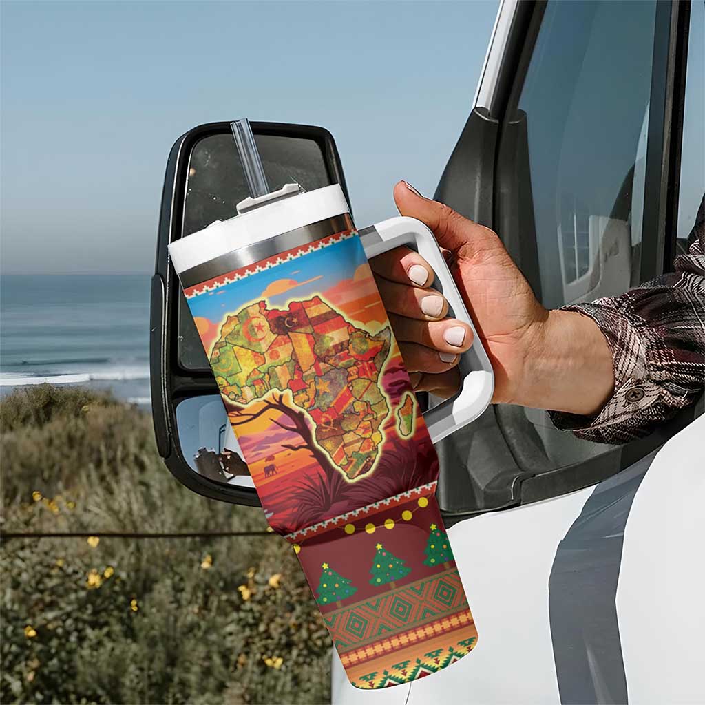African Heritage and Celebrated Christmas Tumbler With Handle - Wonder Print Shop
