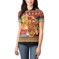 African Heritage and Celebrated Christmas Women Polo Shirt - Wonder Print Shop