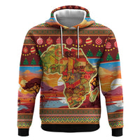 African Heritage and Celebrated Christmas Zip Hoodie - Wonder Print Shop
