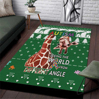 Giraffe Autism Area Rug Seeing The World From Different Angles - Wonder Print Shop