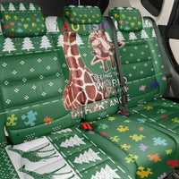 Giraffe Autism Back Car Seat Cover Seeing The World From Different Angles - Wonder Print Shop