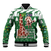 Giraffe Autism Baseball Jacket Seeing The World From Different Angles - Wonder Print Shop