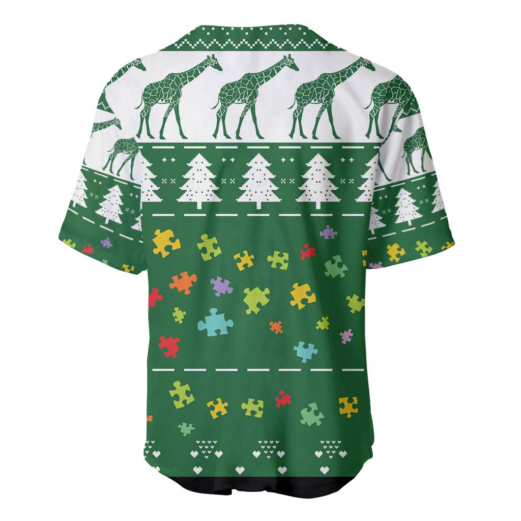 Giraffe Autism Baseball Jersey Seeing The World From Different Angles - Wonder Print Shop