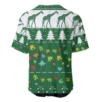 Giraffe Autism Baseball Jersey Seeing The World From Different Angles - Wonder Print Shop
