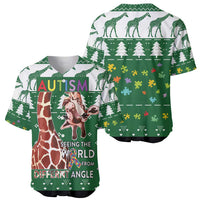 Giraffe Autism Baseball Jersey Seeing The World From Different Angles - Wonder Print Shop