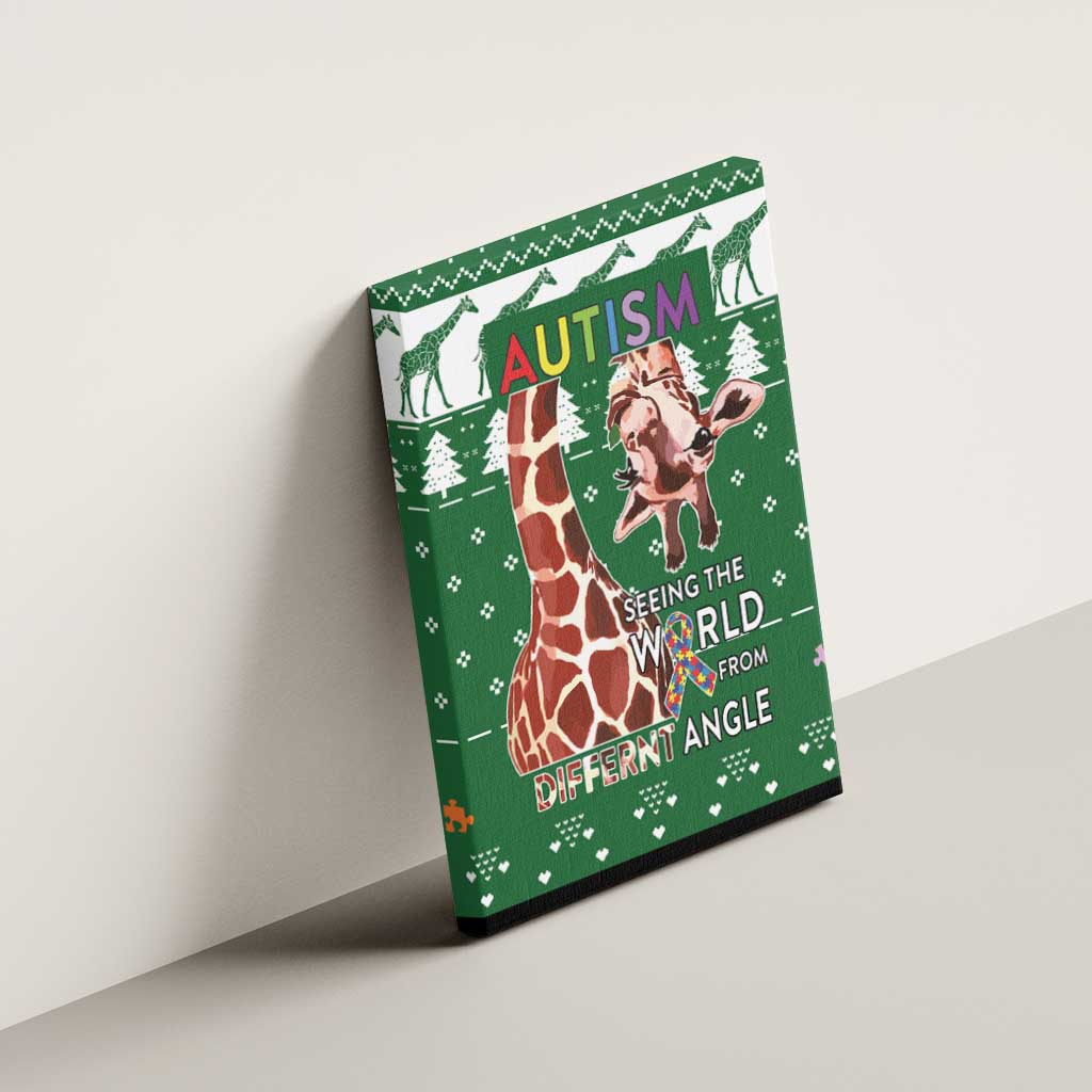 Giraffe Autism Canvas Wall Art Seeing The World From Different Angles - Wonder Print Shop