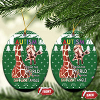 Giraffe Autism Ceramic Ornament Seeing The World From Different Angles - Wonder Print Shop