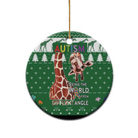 Giraffe Autism Ceramic Ornament Seeing The World From Different Angles - Wonder Print Shop