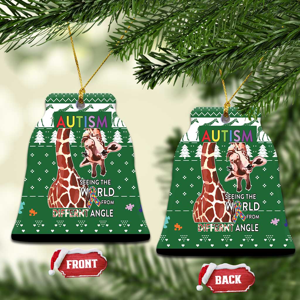 Giraffe Autism Ceramic Ornament Seeing The World From Different Angles - Wonder Print Shop