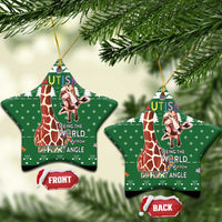Giraffe Autism Ceramic Ornament Seeing The World From Different Angles - Wonder Print Shop