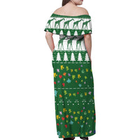 Giraffe Autism Family Matching Off Shoulder Maxi Dress and Hawaiian Shirt Seeing The World From Different Angles - Wonder Print Shop