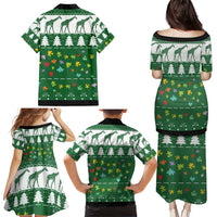 Giraffe Autism Family Matching Puletasi and Hawaiian Shirt Seeing The World From Different Angles - Wonder Print Shop