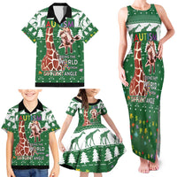 Giraffe Autism Family Matching Tank Maxi Dress and Hawaiian Shirt Seeing The World From Different Angles - Wonder Print Shop