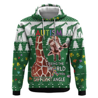 Giraffe Autism Hoodie Seeing The World From Different Angles - Wonder Print Shop