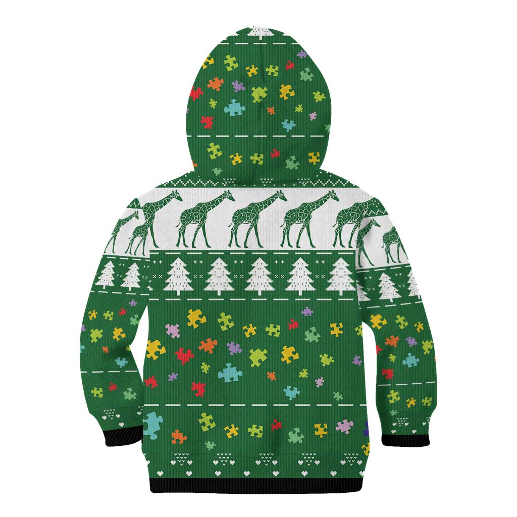 Giraffe Autism Kid Hoodie Seeing The World From Different Angles - Wonder Print Shop