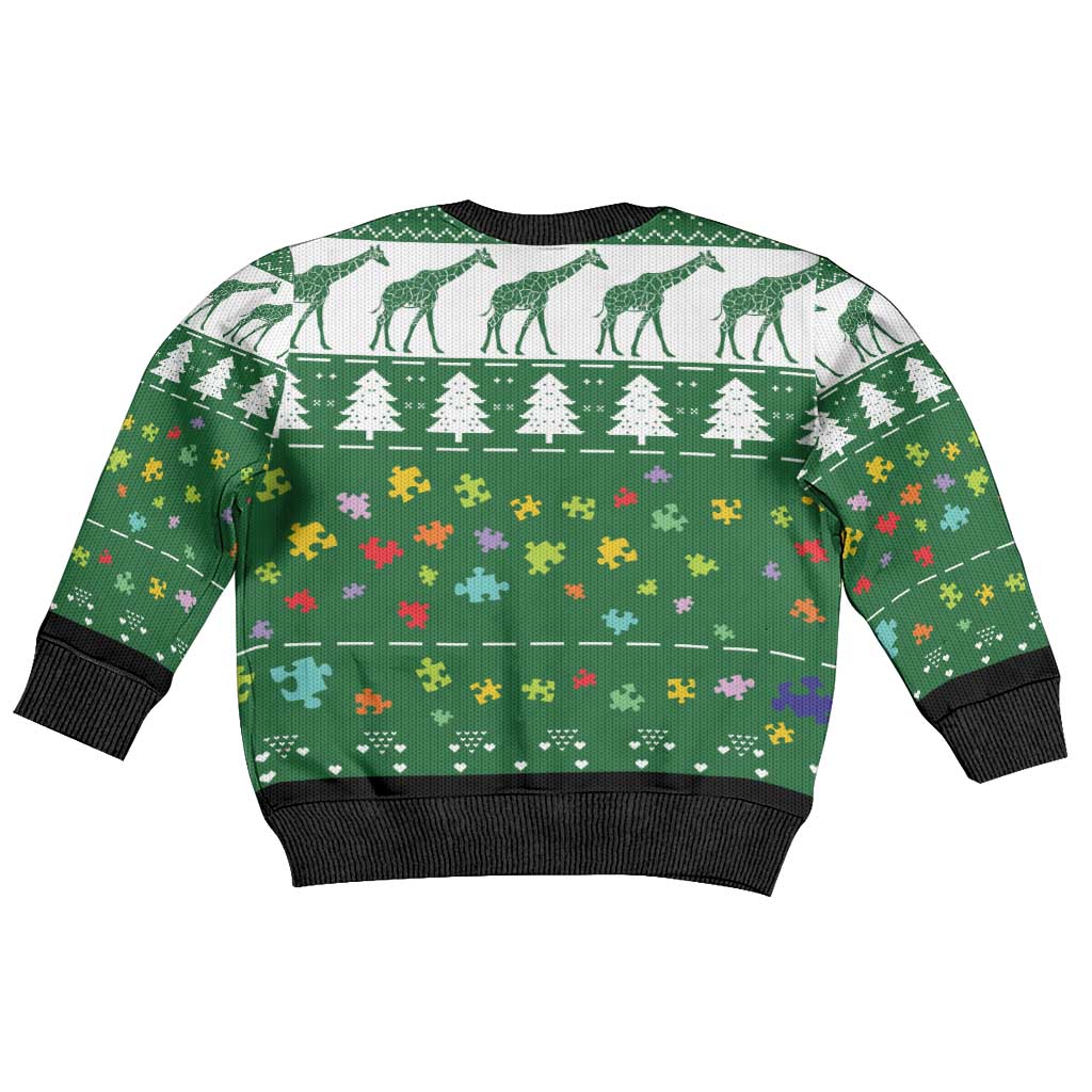 Giraffe Autism Kid Ugly Christmas Sweater Seeing The World From Different Angles - Wonder Print Shop