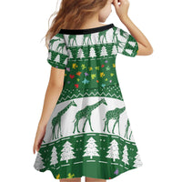 Giraffe Autism Kid Short Sleeve Dress Seeing The World From Different Angles - Wonder Print Shop