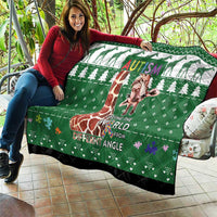 Giraffe Autism Quilt Seeing The World From Different Angles - Wonder Print Shop
