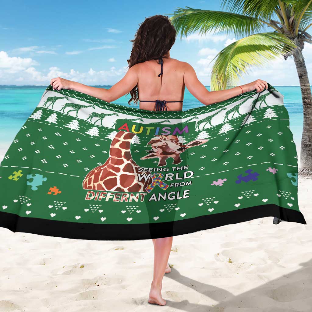 Giraffe Autism Sarong Seeing The World From Different Angles - Wonder Print Shop