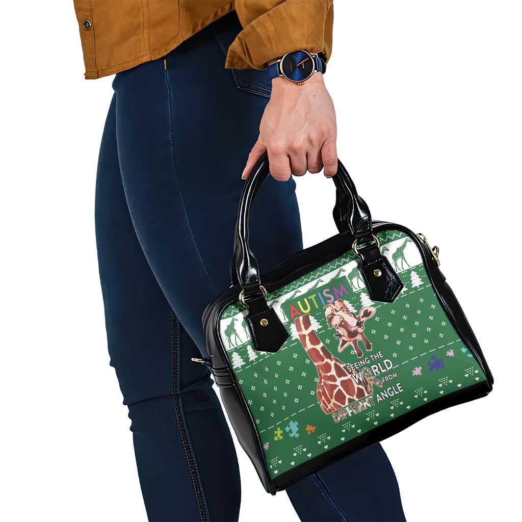 Giraffe Autism Shoulder Handbag Seeing The World From Different Angles