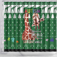 Giraffe Autism Shower Curtain Seeing The World From Different Angles