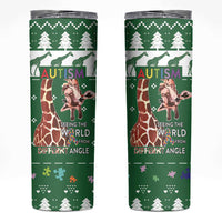Giraffe Autism Skinny Tumbler Seeing The World From Different Angles - Wonder Print Shop