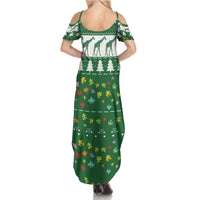 Giraffe Autism Summer Maxi Dress Seeing The World From Different Angles - Wonder Print Shop