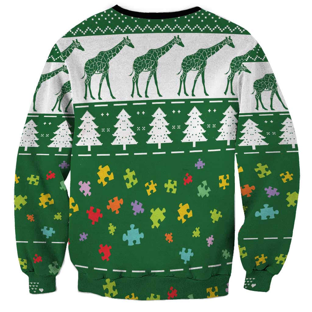 Giraffe Autism Sweatshirt Seeing The World From Different Angles - Wonder Print Shop