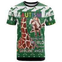 Giraffe Autism T Shirt Seeing The World From Different Angles - Wonder Print Shop