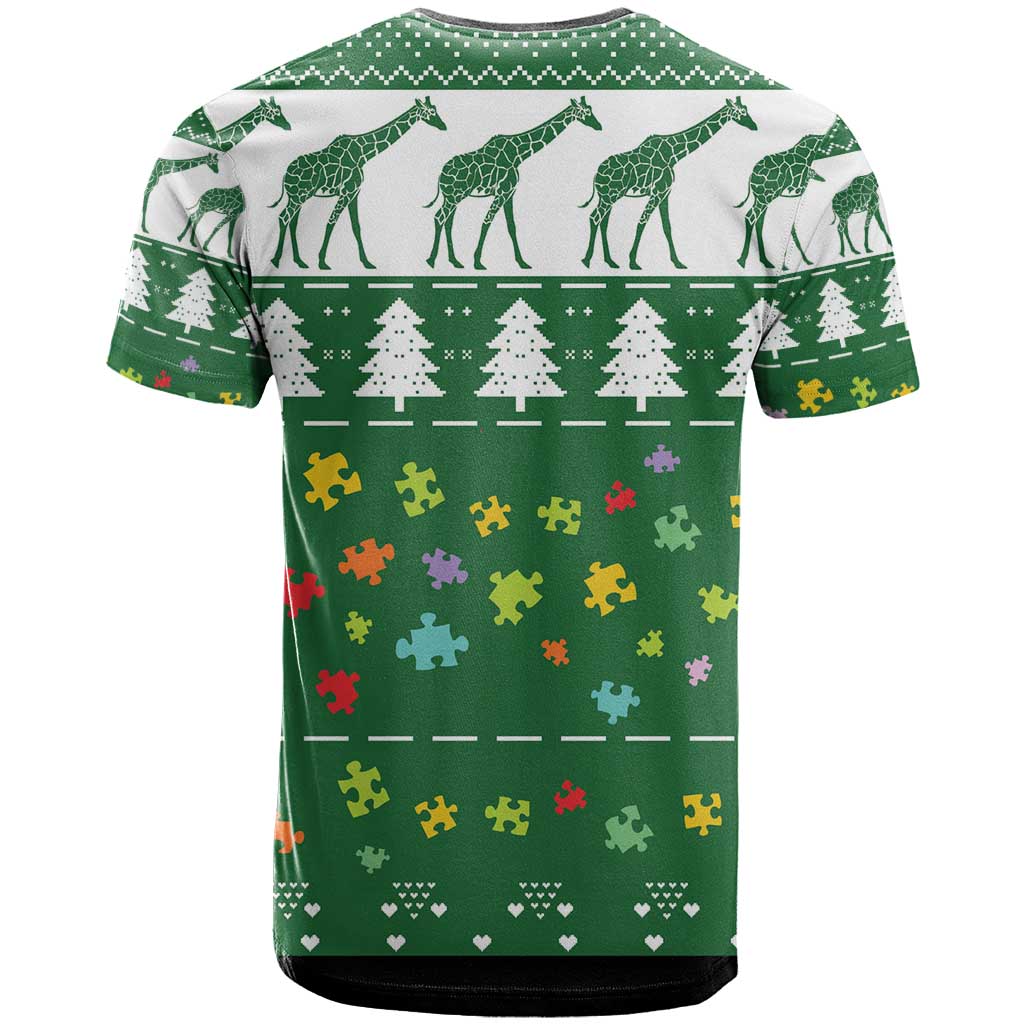 Giraffe Autism T Shirt Seeing The World From Different Angles - Wonder Print Shop