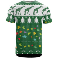 Giraffe Autism T Shirt Seeing The World From Different Angles - Wonder Print Shop