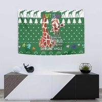 Giraffe Autism Tapestry Seeing The World From Different Angles - Wonder Print Shop